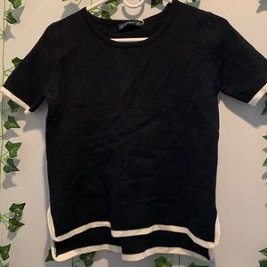 zara short sleeved sweater